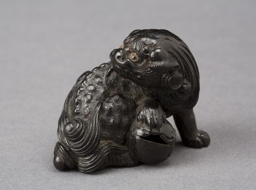 Netsuke of a dog