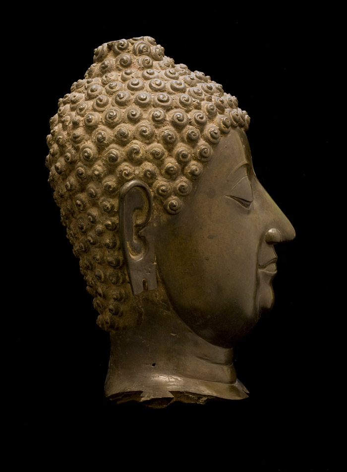 Copper Alloy Head of Buddha
