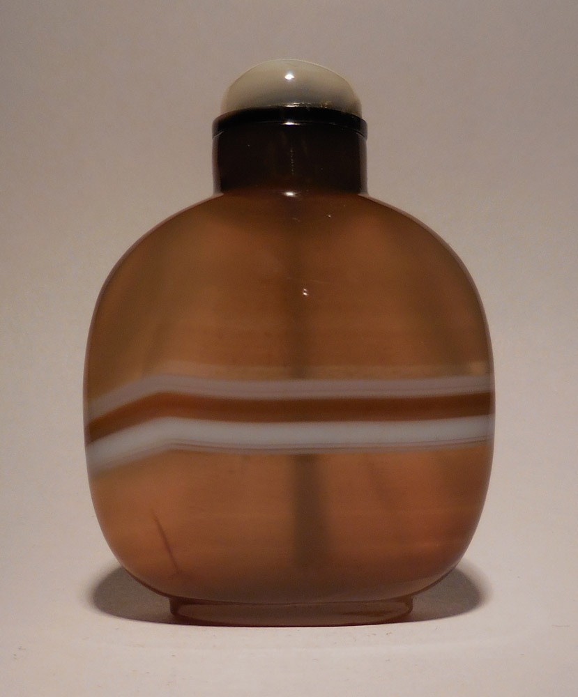 Banded Agate Snuff Bottle