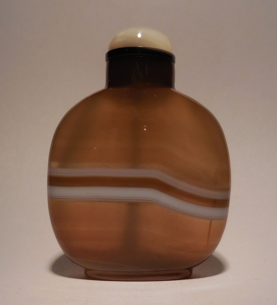 Banded Agate Snuff Bottle